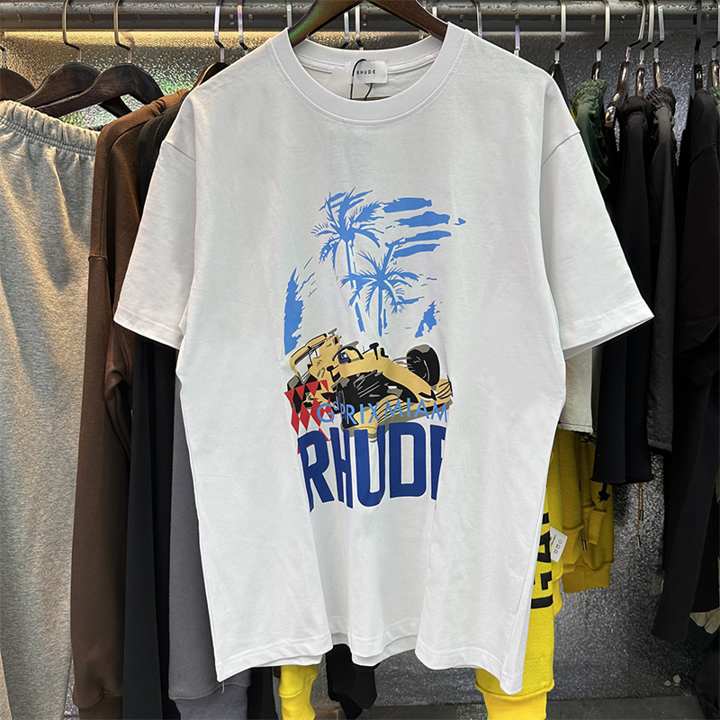 

T-Shirts Men Women Casual Tees Print T Shirt Short Sleeve, White