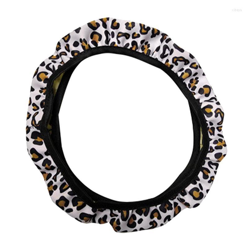 

Steering Wheel Covers Car Leopard Cover Auto Cheetah Seamless Driving Animal Skin Mark Shield For 38cm Cars
