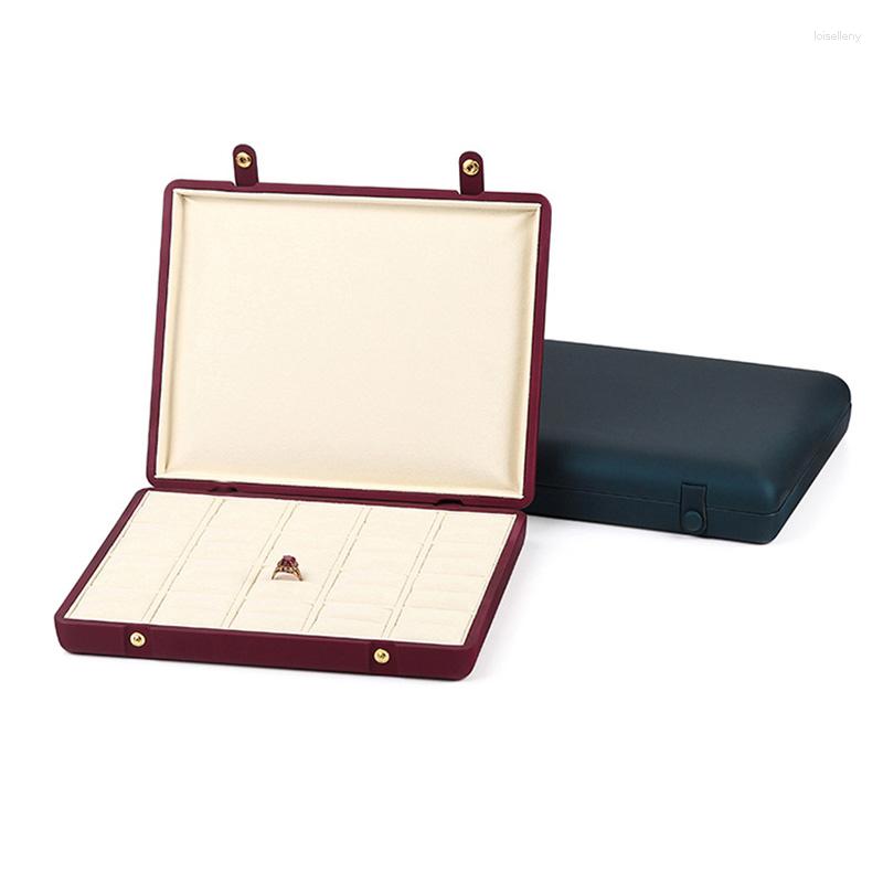 

Jewelry Pouches Large Capacity Display Box Panel Pendant Ring Storage Double Breasted Wholesale