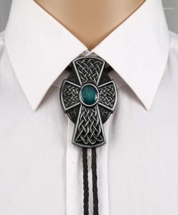

Bow Ties Colors Cross Gemstone Bolo Tie For Man Handmakde Cowboy Western Cowgirl Zinc Alloy NecktieBow BowBow4972118