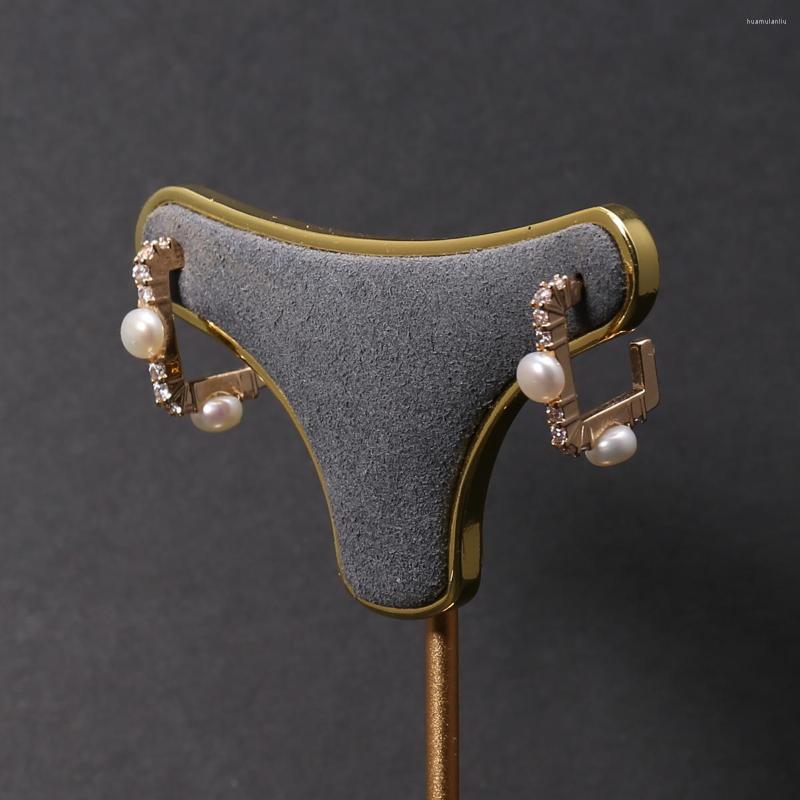 

Stud Earrings Fashion Square Pearls A Pair Pearl Bead For Women Luxury Wedding Jewelry Anniversary Gifts 16x16mm