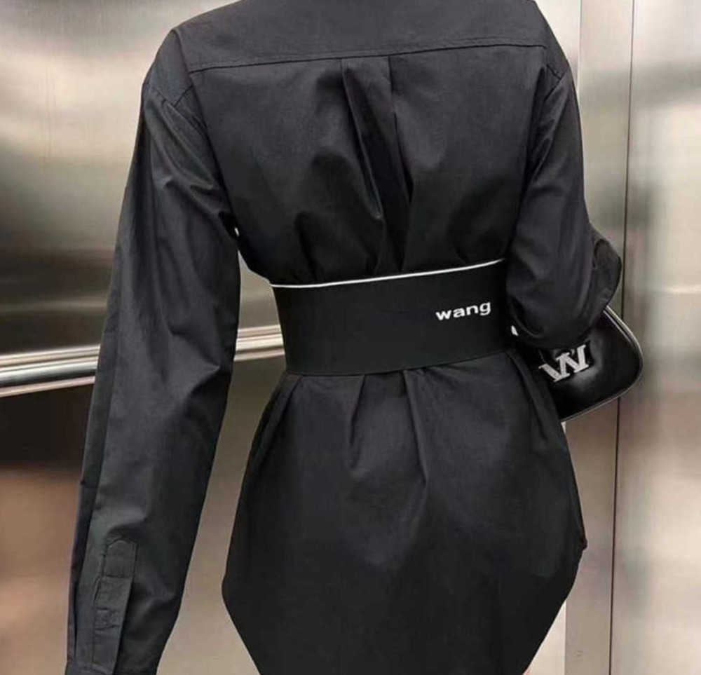 

AW womens casual dress wang designer shirt Dress fashion Sexy women A-line longuette Leisure design All kinds of fashion Fashion brand, Black