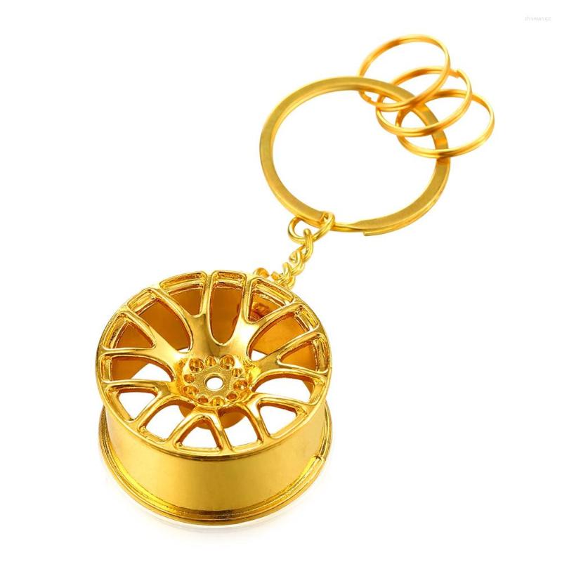 

Keychains Key Holder Luxury BBS Wheels Car Keychain Rings Gold/Silver Color High Quality Men Metal K23Y