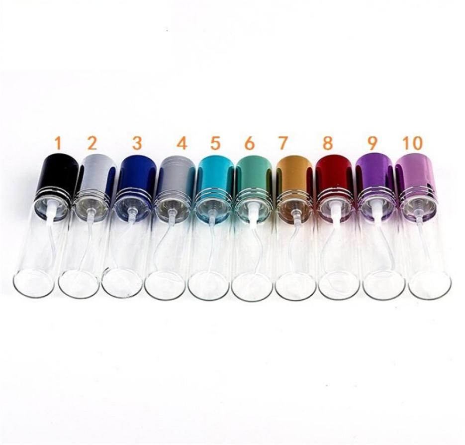 

Top MINI 10ml metal Empty Glass Perfume Refillable Bottle Spray Perfume Atomizers Bottles DHLEMSFedex 10 colors9203812
