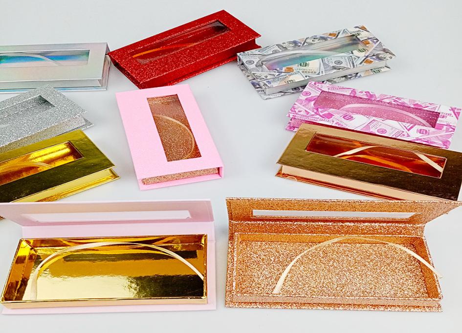 

Magnetic Lashes Box with lash tray 3D Mink Eyelash False Eyelashes Packaging Case Empty Boxes 50 sets DHL1389169