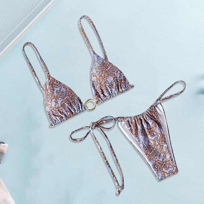 

Women's Swimwear Bikini Set Deep V-neck Breathable Quick Drying Summer Young Ladies Outdoor Swimsuit For Water Activities