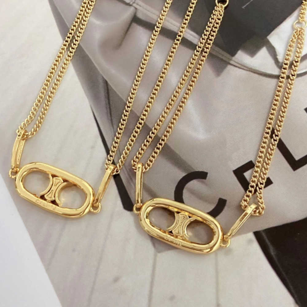 

Designer Necklace Classic Luxury Pendant Women's Arc de Triomphe Lisa Same Design Jewelry Fade Resistant Hypoallergenic