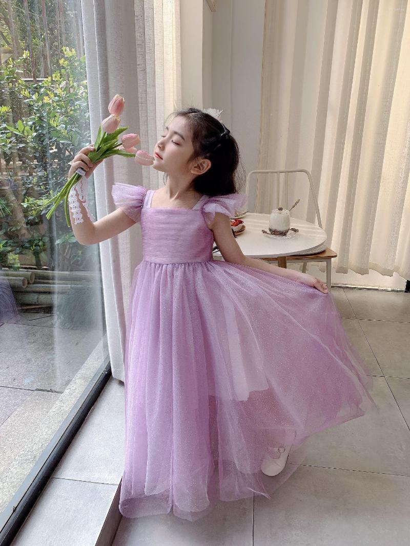 

Girl Dresses 2023 Girls Dress Party Purple Colour Sweet Baby, Picture shown