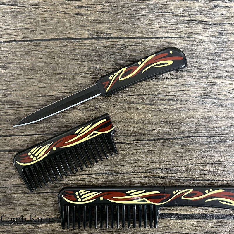 

Ergonomic Efficient Adjustable Sided Stainless Steel Hair Cutting Removing Tangles Barber Comb Knife