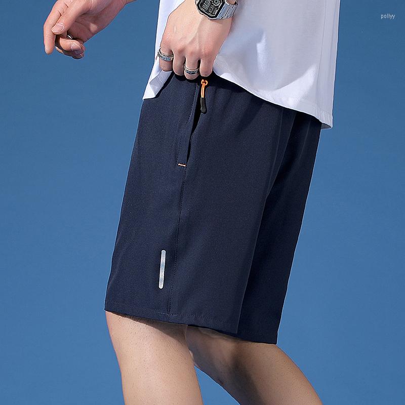 

Men's Shorts 2023 Casual Loose Sport Capris Summer Ice Silk Quick Drying Thin Pants, K66-grey