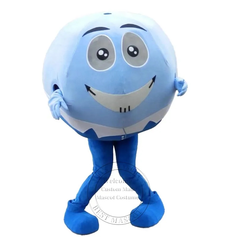 

Super Cute Blue & White Ball Mascot Costume Custom fancy costume theme fancy dress, As pic