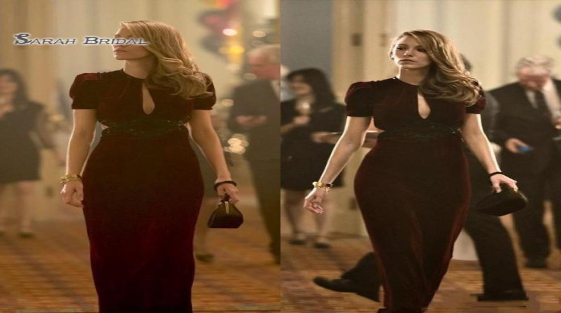 

2020 Sheath Sexy Short Sleeve Keyhole Neck Long Formal Dresses Vestidos De Novia Party Evening Gowns7030855, Fuchsia