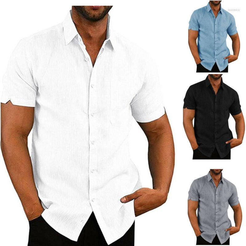 

Men's Casual Shirts Men's Men's Luxury Formal Stylish Slim Fit Shirt Short Sleeve Business Dress Tops Social Blouse, Black