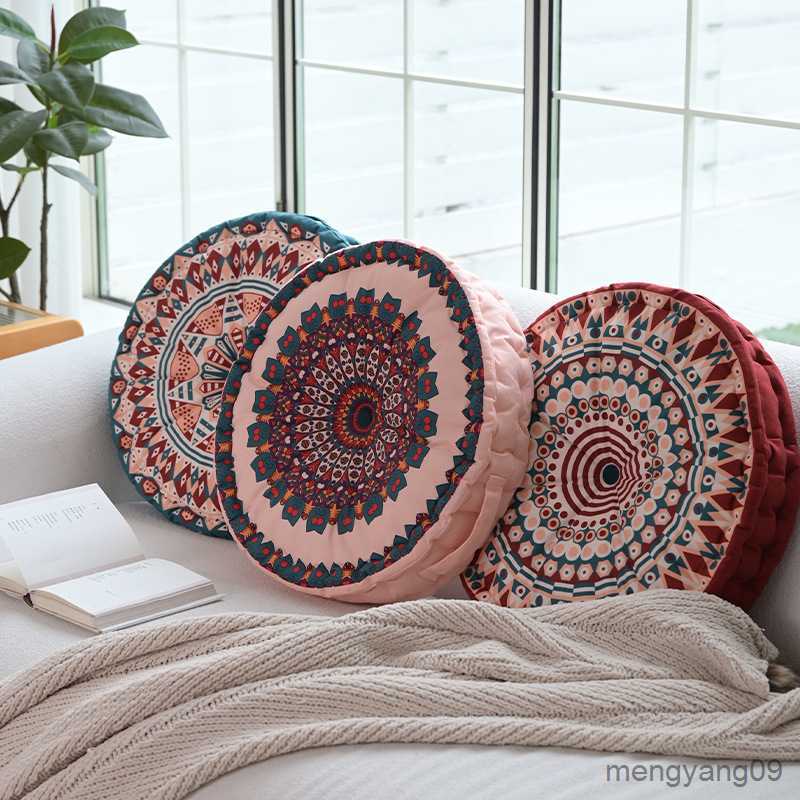 Cushion/Decorative Floor Cushion Cute Decor Home Thickened Round for Bay Window Throw Breathable Stool Office Chair Cushions L260524-image-880454605