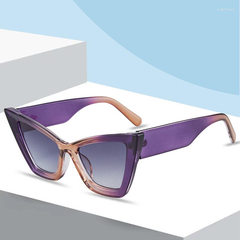 

Sunglasses Triangle Cat Eye European And American Style Women's Personality Retro Fashion Designer Glasses Sunscreen