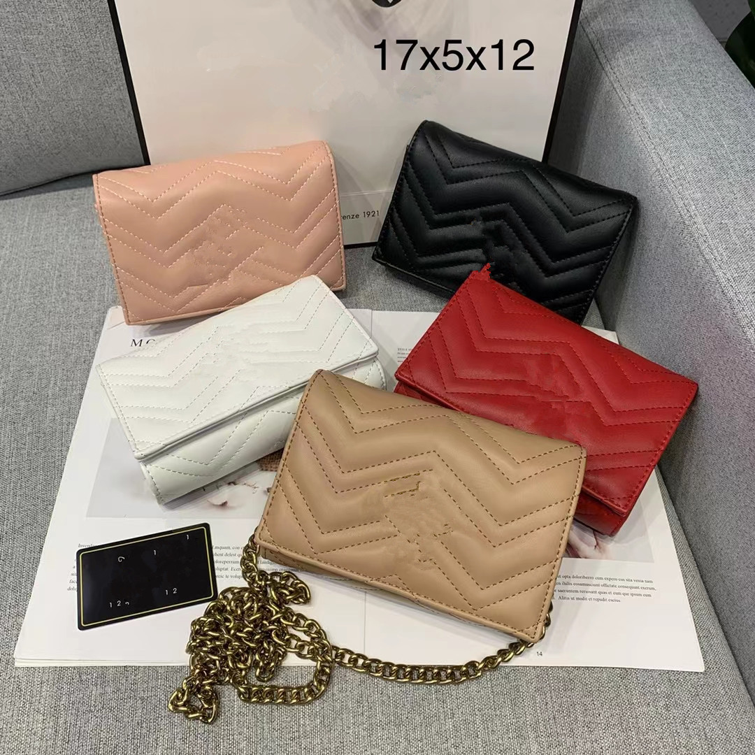 

Fashion Handbags Shoulder Luxurys Designer Bags metal chainwomen Handbag Genuine Leather bag Flip cover diagonal Messenger Crossbody Handbag Purse, White