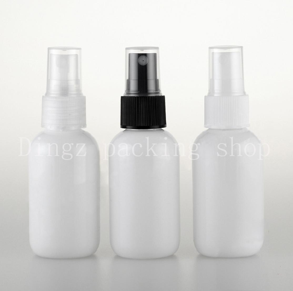 

50ml White spray pump travel PET bottle for cosmetic packaging17 oz plastic empty bottles for liquid medicine 50pclot1106671
