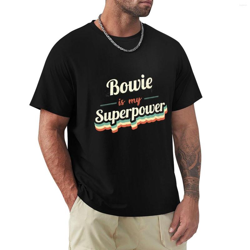 

Men's Polos Bowie Is My Superpower T-Shirt Tee Shirt Korean Fashion Men Clothings, Yellow
