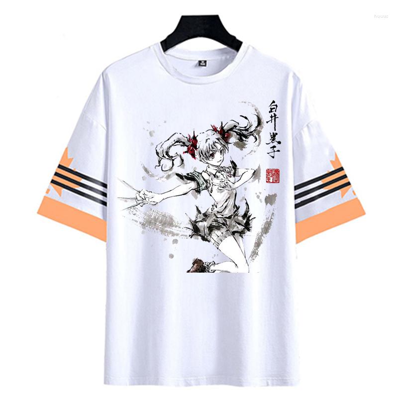 

Men's T Shirts T-shirt Anime Toaru Kagaku No Railgun Cosplay Ink Wash Painting Shirt Men Women Short Sleeve Tops