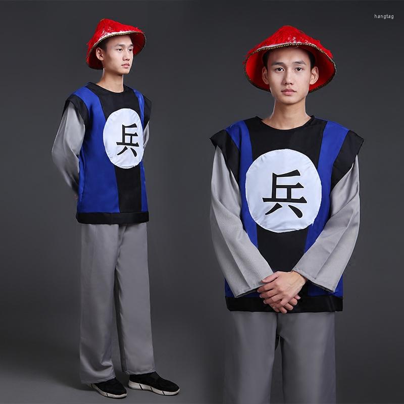 

Stage Wear Qing Dynasty Clothing Imperial Bodyguard Cosplay Eunuch Costumes Ancient Chinese Soldier Costume For Men, Picture shown