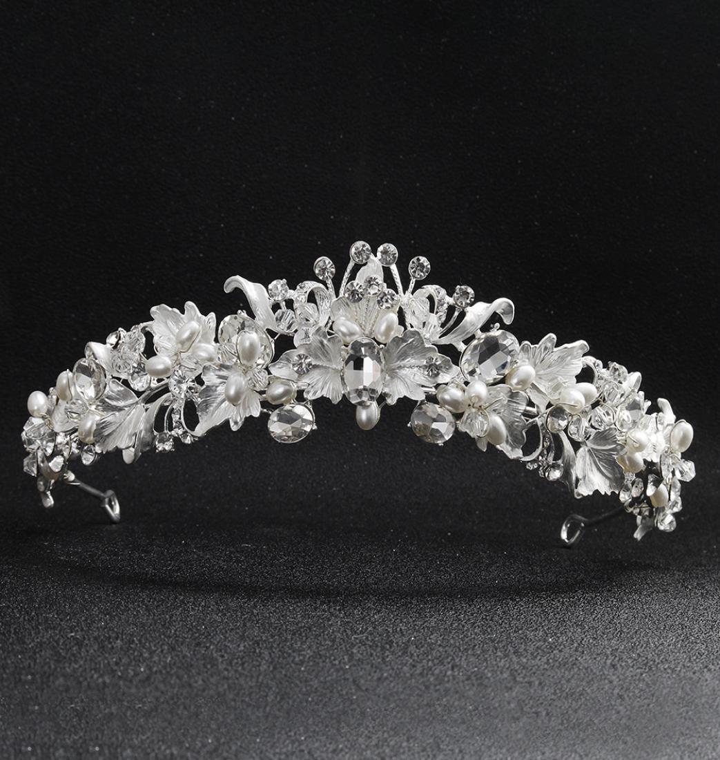 

Evening Party Accessories Brand Silver Handmade New Bridal Wedding Crystal Rhinestone Hair Headband Headpiece Crown Tiara Prom Pag5282300
