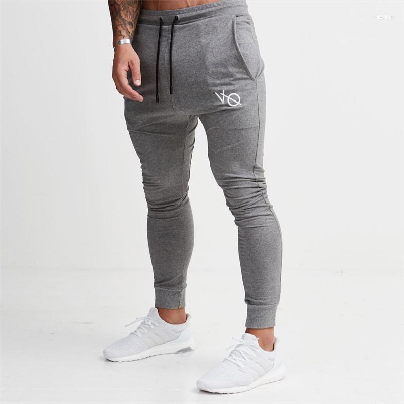 

Men's Pants Slim Fit Simple And Casual Street Clothing Cotton Embroidered Fitness Jogger Sports, Khaki