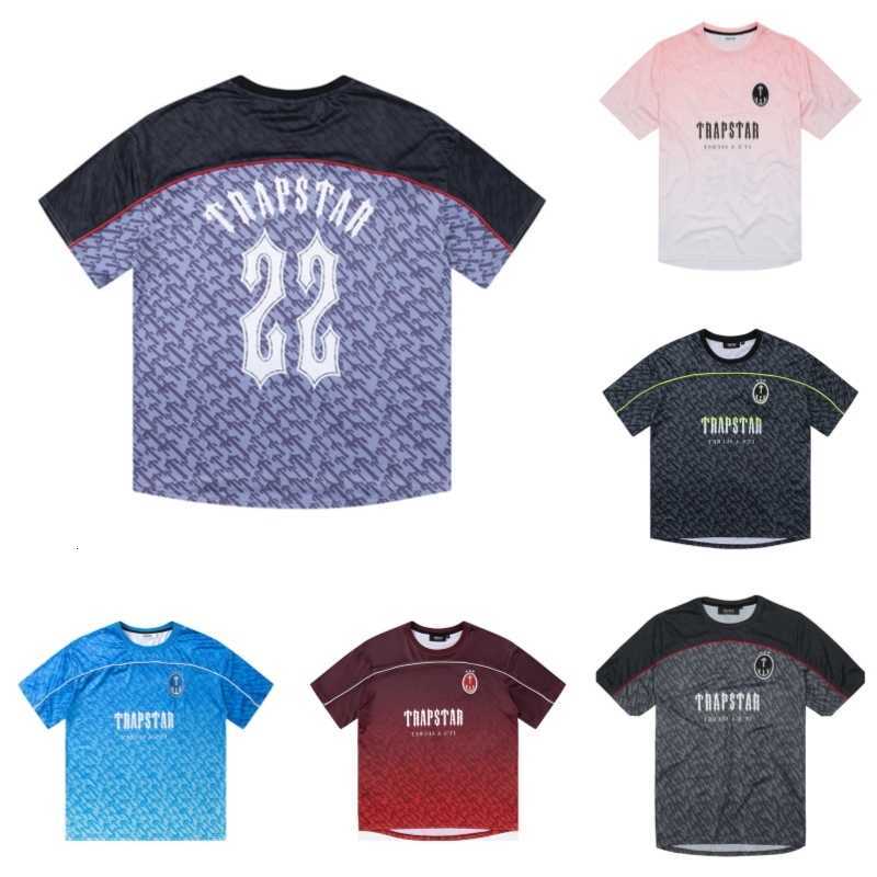 

Trapstar t Shirt Mens Designer Football Jersey Summer Casual Hip Hop Streetwear Breathable Tees Street Fashion Tops J9z3, Purple