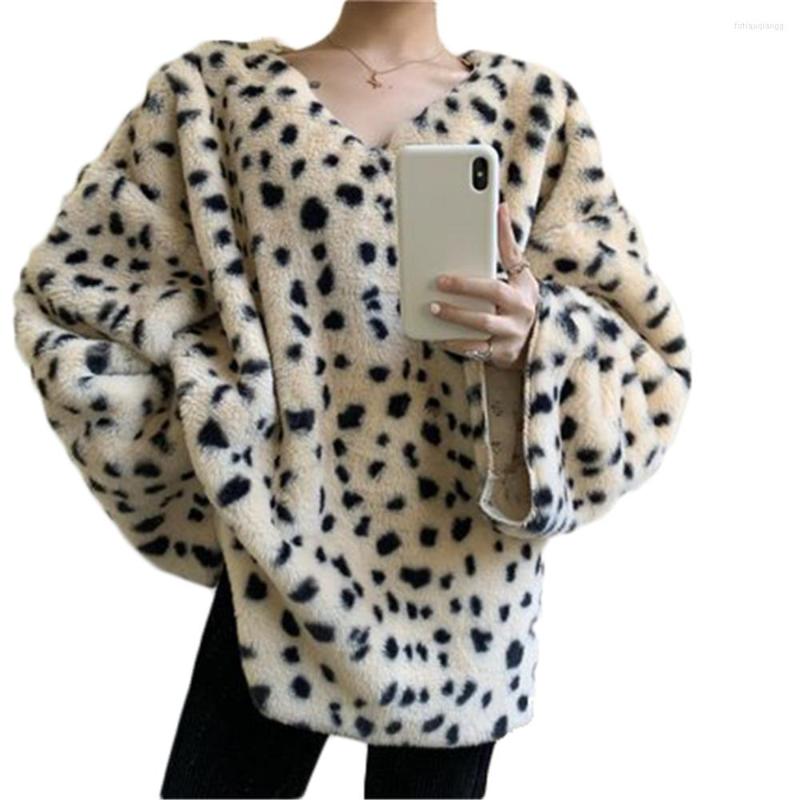 

Women's Hoodies Women Pullover Oversized Leopard 2023 Spring Autumn Female Outerwear Loose Large Size Woman Clothing Trendy Lady Tees Tops, Apricot