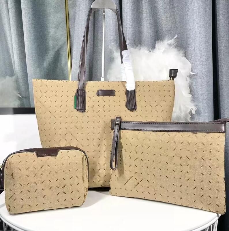

Designer Large Capacity Totes 3 Piece Cross Body Shoulder Bags Classic Retro Handbag Luxury Women's Shopping Bag Handbags Fashion Wallet Clutch Bag