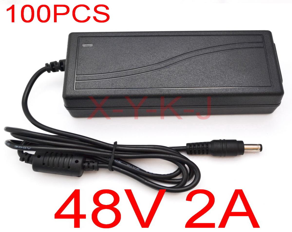 

100PCS High quality 48V 2A IC solutions AC 100V240V DC 2000mA Switch power supply 96W LED adapter DC 55x2125mm6660451