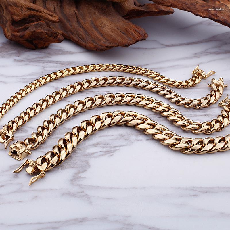 

Link Bracelets Creative Jewelry Fashion Trend Stainless Steel Titanium Personality Gold Bracelet