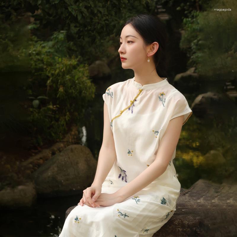 

Ethnic Clothing Designer's Cheongsam Dress (including Straps)