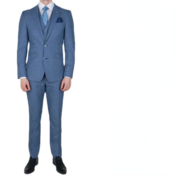 

Handsome Men Wedding Tuxedos Formal Business Peak Lapel New Arrival Groom Suits Prom/Dinner Best Man Blazer(Jacket+Vest+Pants), Same as image
