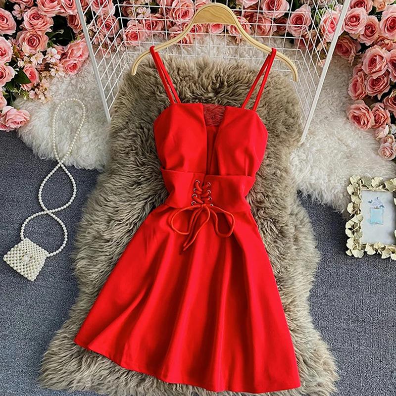 

Casual Dresses Red Sexy Dress Women Backless Party 2023 Summer Bodycon Office Mini Lady, Black