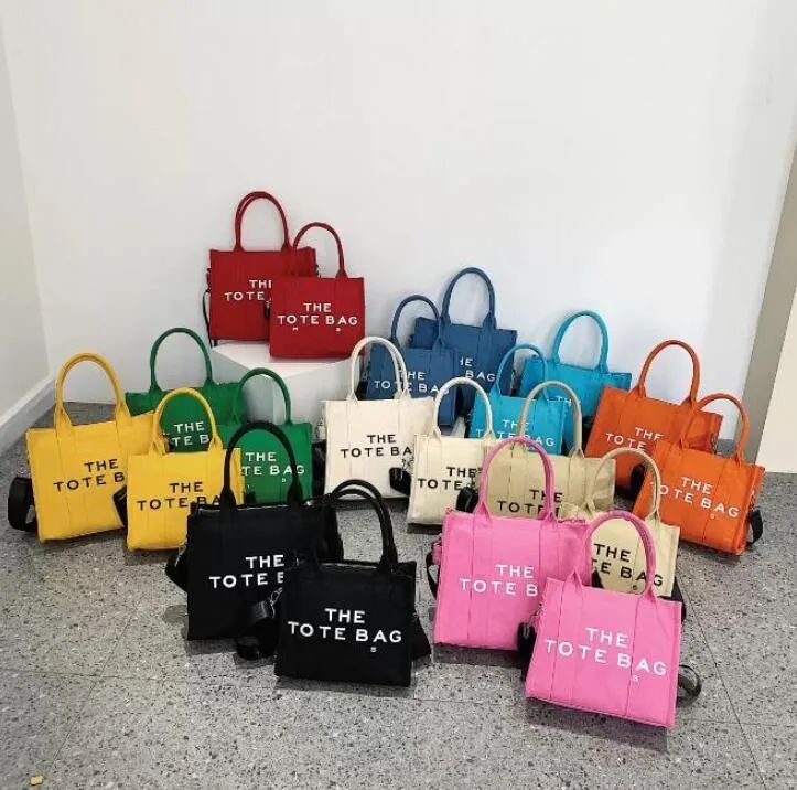 

Marc tote designer bag Women Shoulder Bag Canvas Jacobss Purse crossbody bag large beach bags Jackbs Medium Totes Bags MINI Handbags lvbag designer brand, Pu-gravure letters-3