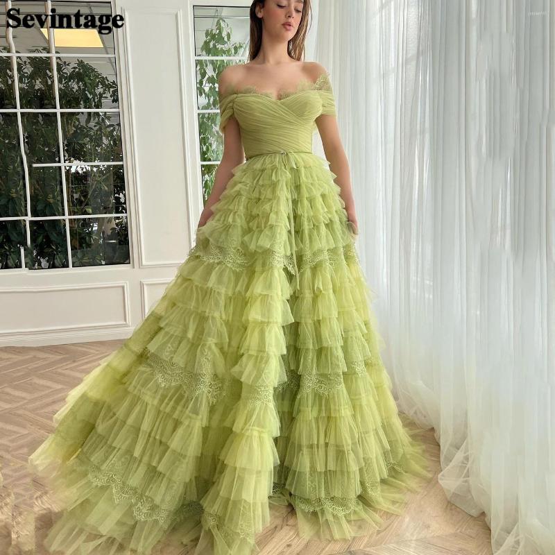 

Party Dresses Sevintage Minit Green Tiered Formal Prom Lace Ruffles Tulle Women Evening Gowns Off The Shoulder Pleated Dress, Pink