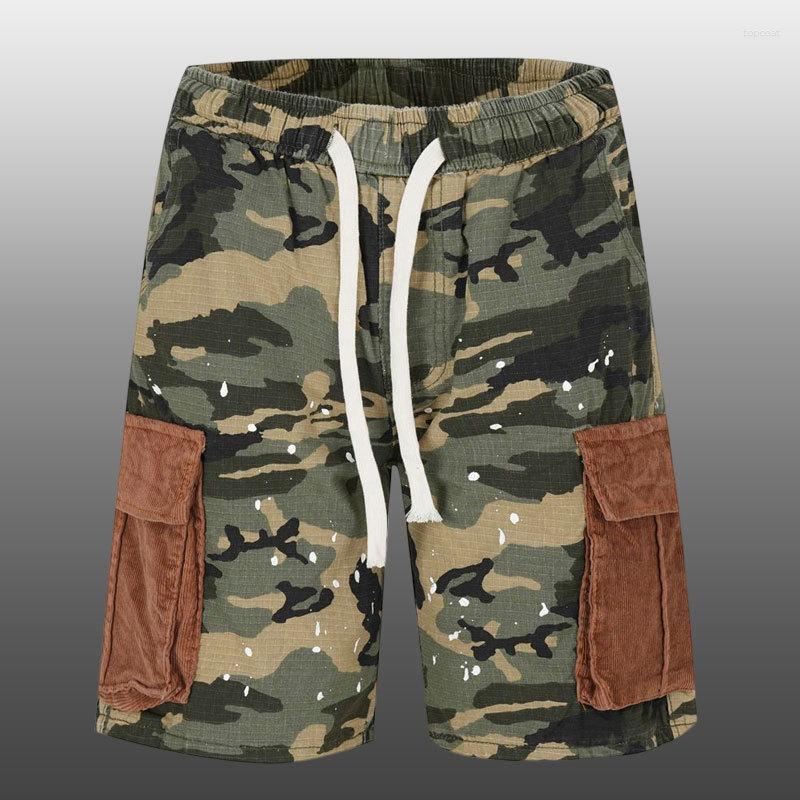 

Men's Shorts AM Brand Camouflage Color Musculation Homme High Quality Sweatpant Social Club Outfits Short Hombre Pant, Picture