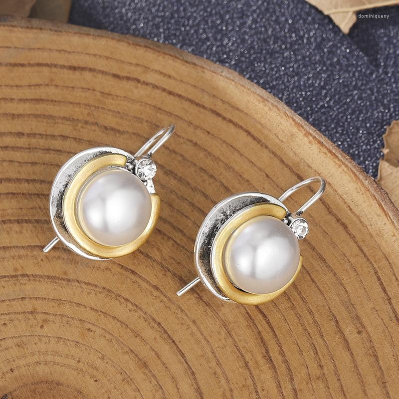 

Dangle Earrings Delicate Simulated Pearl Hook Wedding Engagement Jewelry Charm Crystals Earring Brincos Dating Party