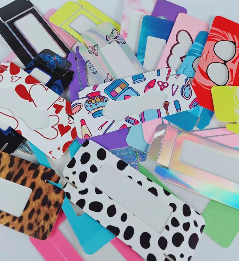 

20 Styles Empty soft paper eyelashes boxes without tray custom private label cases lashes packaging for strip mink eyelash1225101