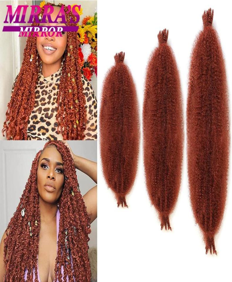 

Synthetic Black 162428 Inch Kinky Marley Braiding Crochet Synthetic Pre Separated Springy Afro Hair For Butterfly Loc6136964
