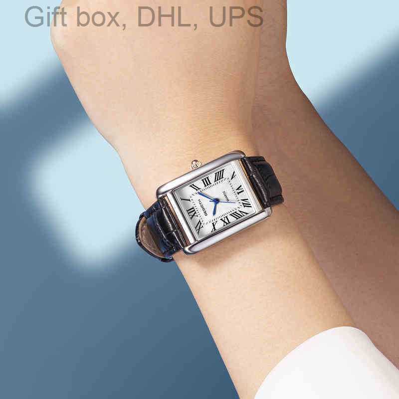 

SUPERCLONE Luxury watch Tank Cart fashion women simple and able exquisite Watch Fashion table ANGLAISE, Brown