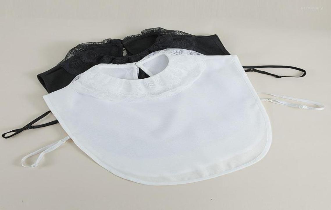 

Bow Ties Sitonjwly Female Lace Lapel Shirt Fake Collar For Women Detachable Collars Lady False Blouse Top Removable Nep Kraagie4033012