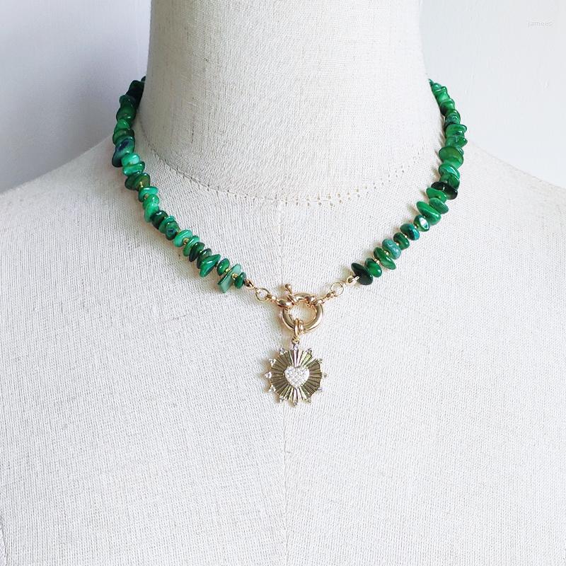 

Choker Irregular Shell Pieces Beaded Necklace For Women Stainless Steel Pendant Vintage Charm Geometric Embellished Gift