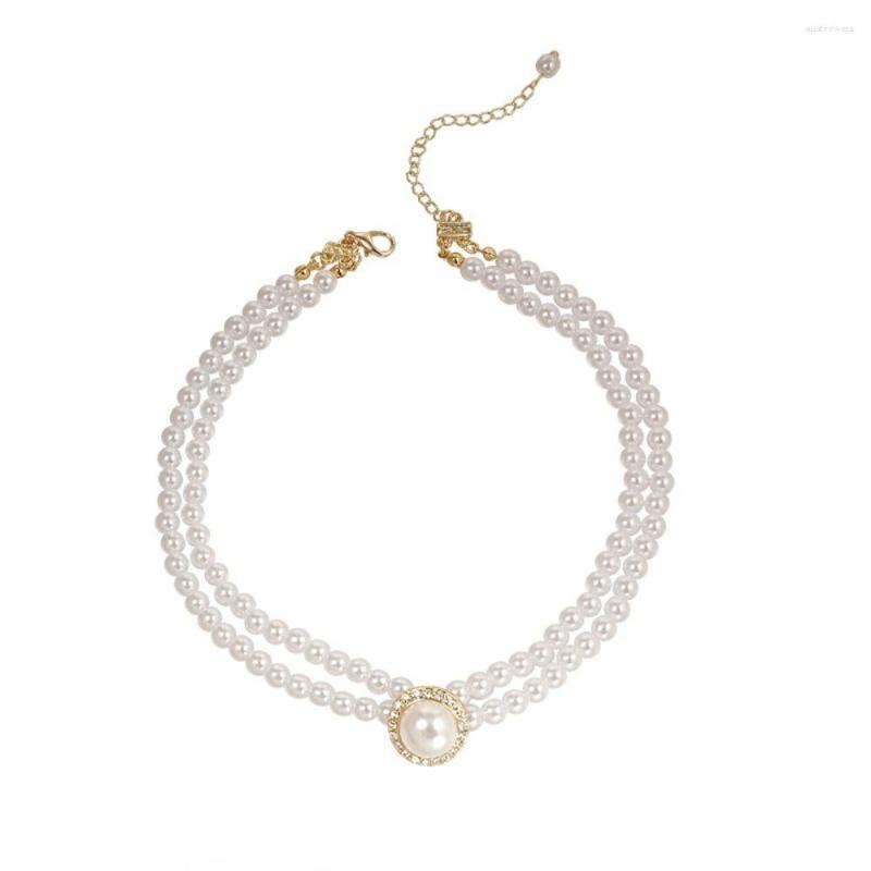 

Chains Jewelry Pearl Necklace Gift For Wedding Girls Lady