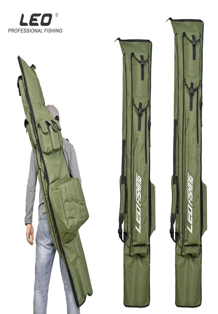 

LEO New Arrival Fishing Rod Storage Bag Oxford Cloth Multifunctional Large Capacity Fishing Backpack Carrier 175cm 195cm3526701, Khaki
