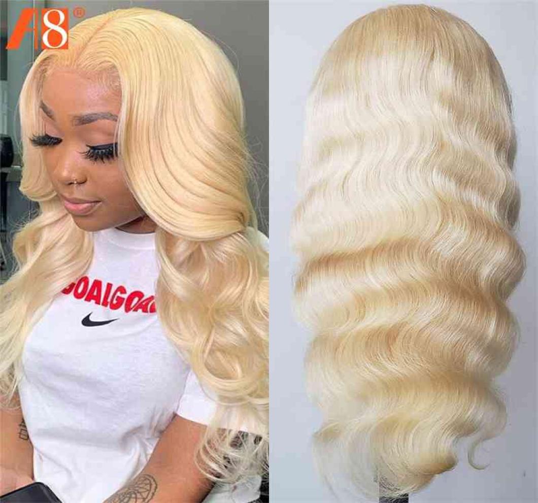 

32 34 36 38 40 42 inch 613 Blonde 13x4 Front Human Hair 150 Remy Brazilian Body Wave Lace Frontal Wigs For Women6998822, Blue