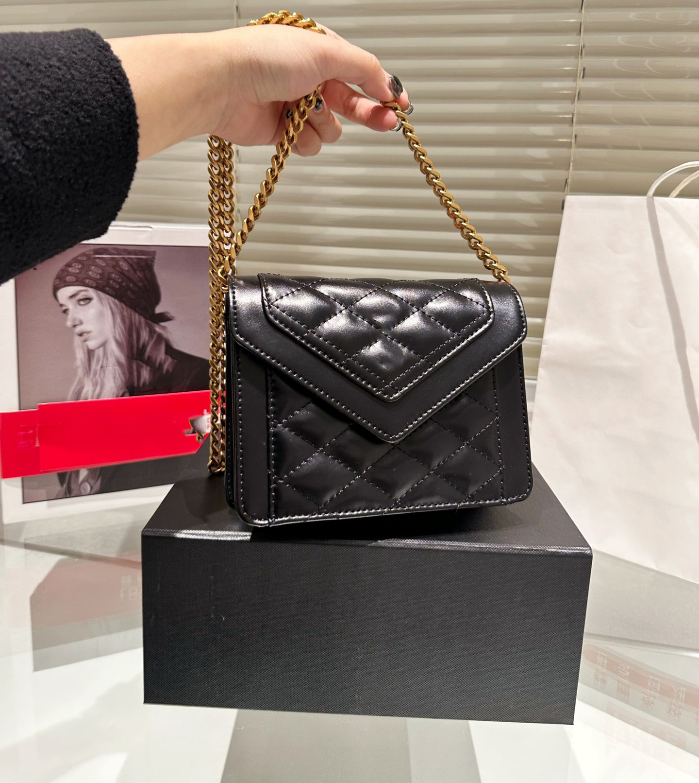 

The latest classic women's bags for 2023 female luxury tote bag ladies fashion designer handbag, Black