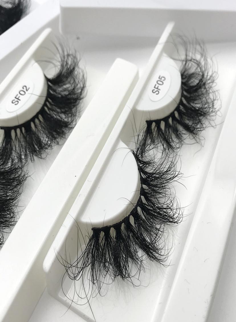 

25mm Lashes Fluffy 3d Mink Lashes Makeup Dramatic Long Natural Eyelashes Whole Eyelash Extension2126630