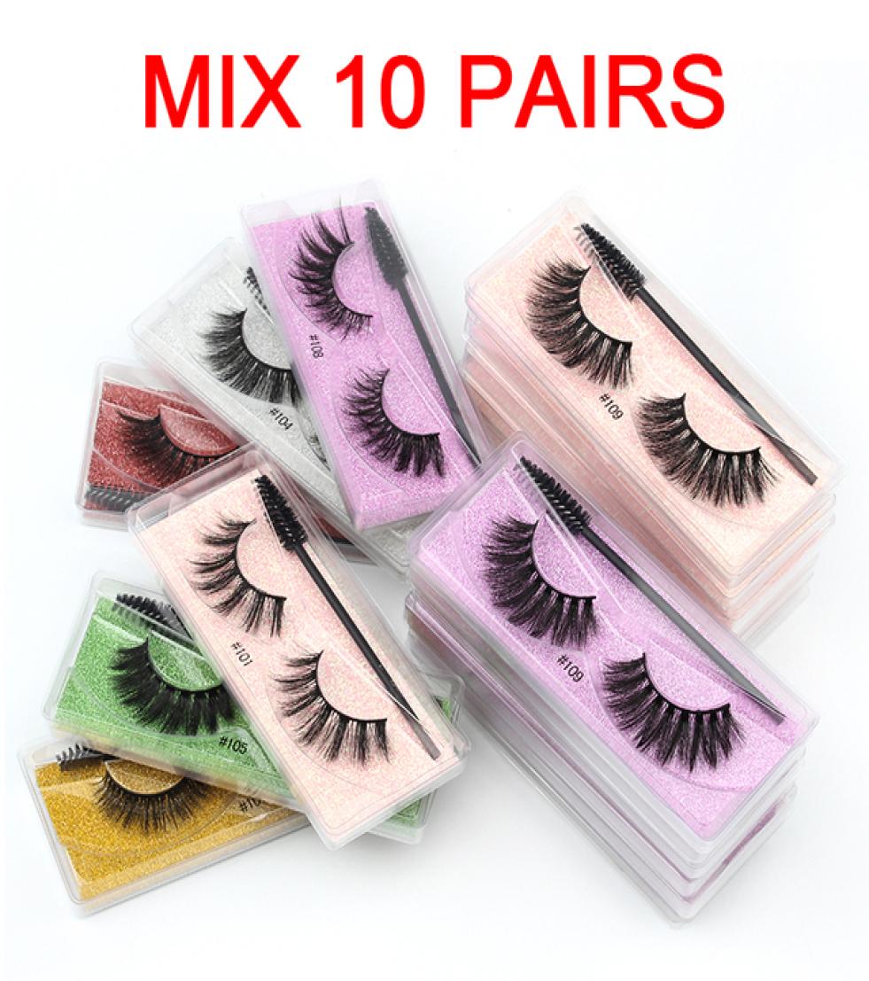 

whole lashes eye bulk natural long false eyelashes fluffy wispy 3d faux mink lash soft thick handmade2103678