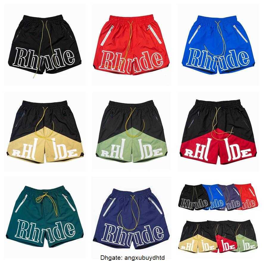 

Shorts Rhude Men Women Designer 3M Reflective Summer Fashion Quick Drying Streetwear Fashion Casual Hip Hop Beach Sportswear Mens Short